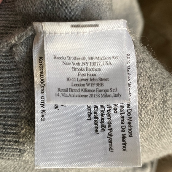 Brooks Brothers Merino Wool V-Neck Sweater - Picture 4 of 7